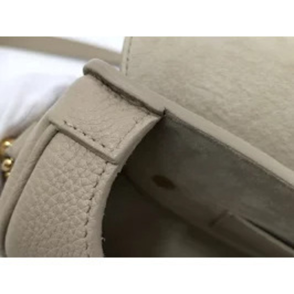 Christian Dior Boy Shoulder Bag Leather Beige - Picture 7 of 9